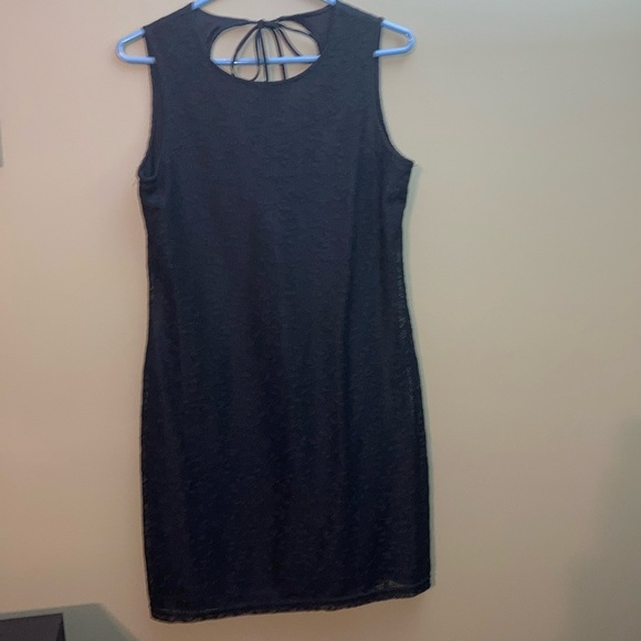 NWT Reitmans black lace sleeveless mini dress. - Picture 1 of 7